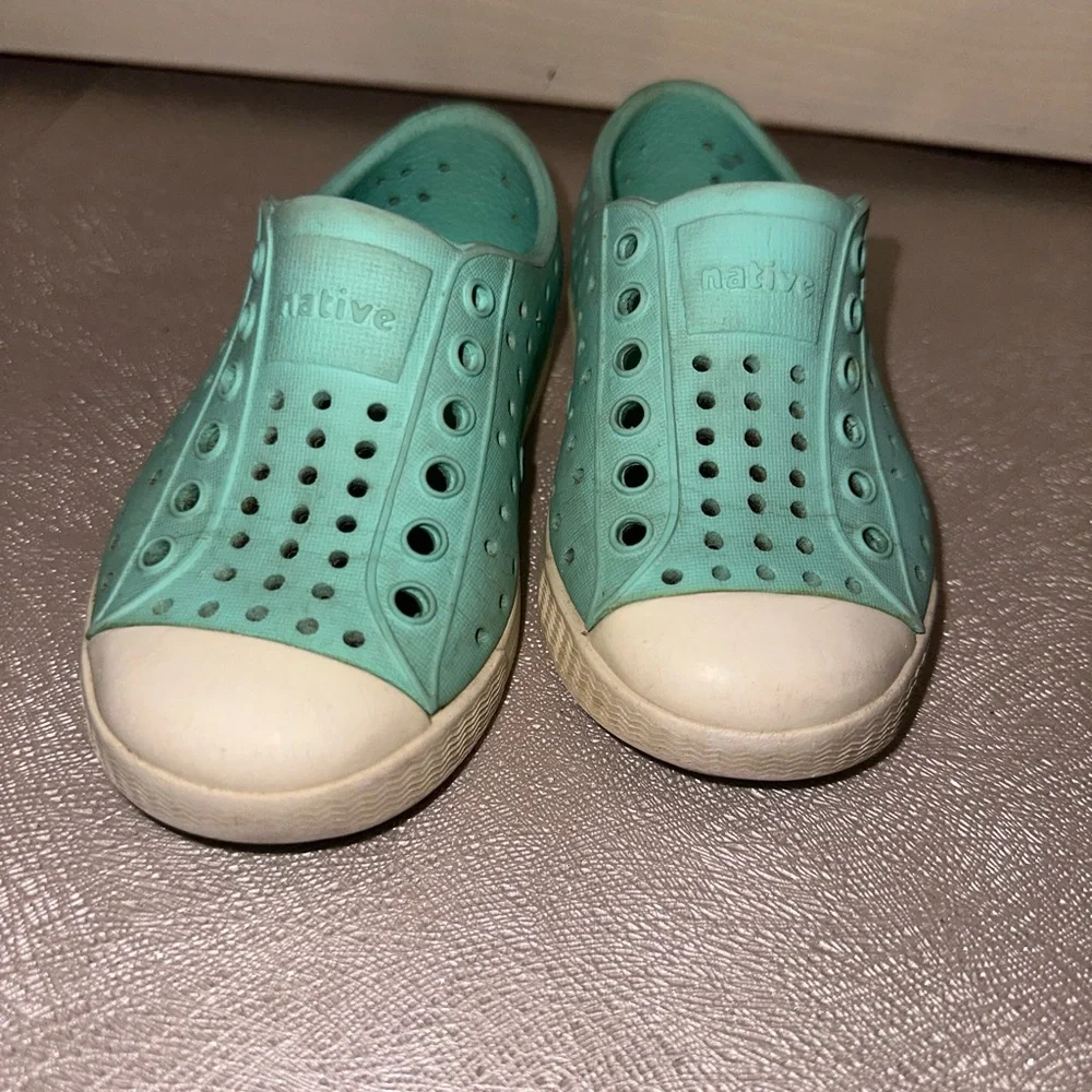 Native Jefferson blue green Slip-On Sneakers C6 casual play athleisure